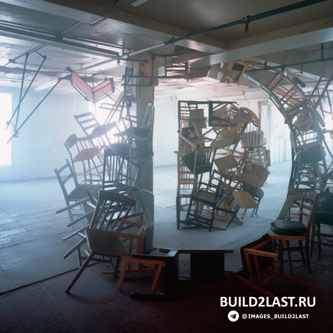 Изящная скульптура Никола Йеомен, подвешенная в воздухе, с элементами геометрических форм