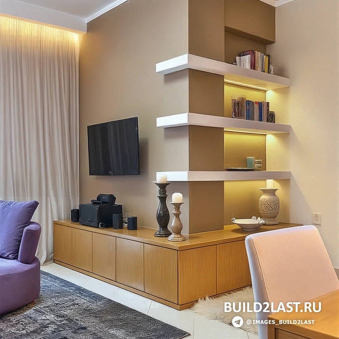 Стильная столовая зона с обеденным столом, окруженная светом и естественными материалами, создающими атмосферу уюта