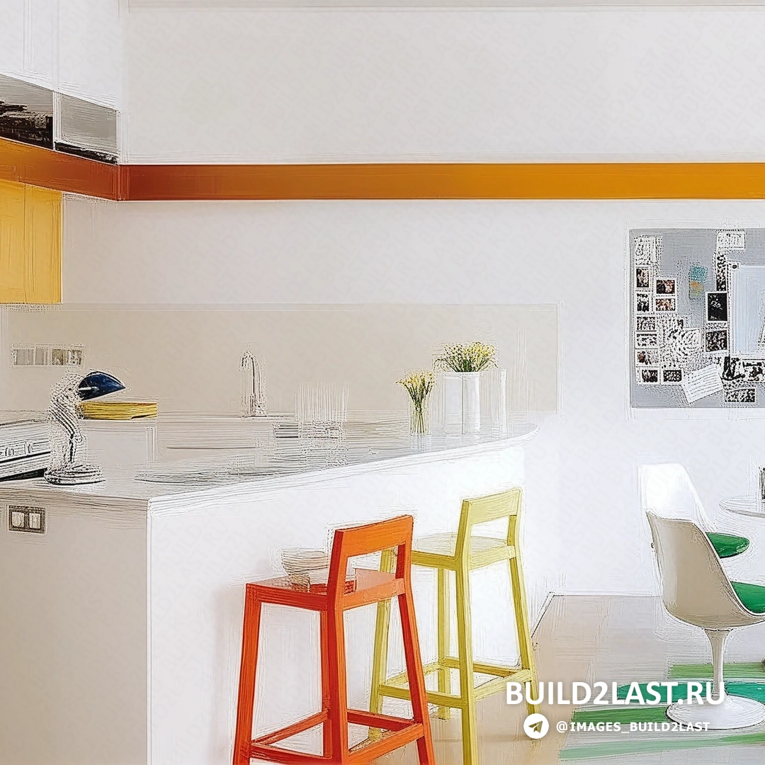 Светлый интерьер дома, с уникальными декоративными элементами